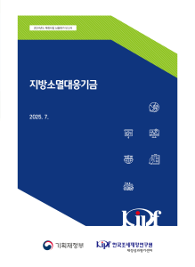 2024년도 재정사업 심층평가: 지방소멸대응기금 cover image
