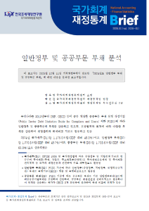 [국가회계재정통계 Brief(Vol. 2026-01)] 일반정부 및 공공부문 부채 분석 표지