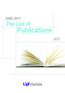 The List of Publications 2009-2011