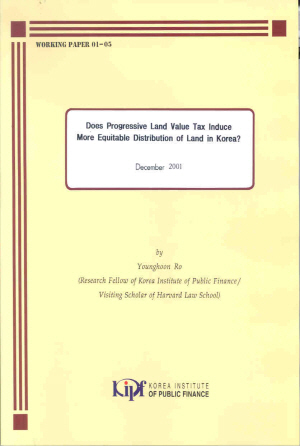 Does Progressive Land Value Tax Induce More Equitable Distribution of Land in Korea? cover image